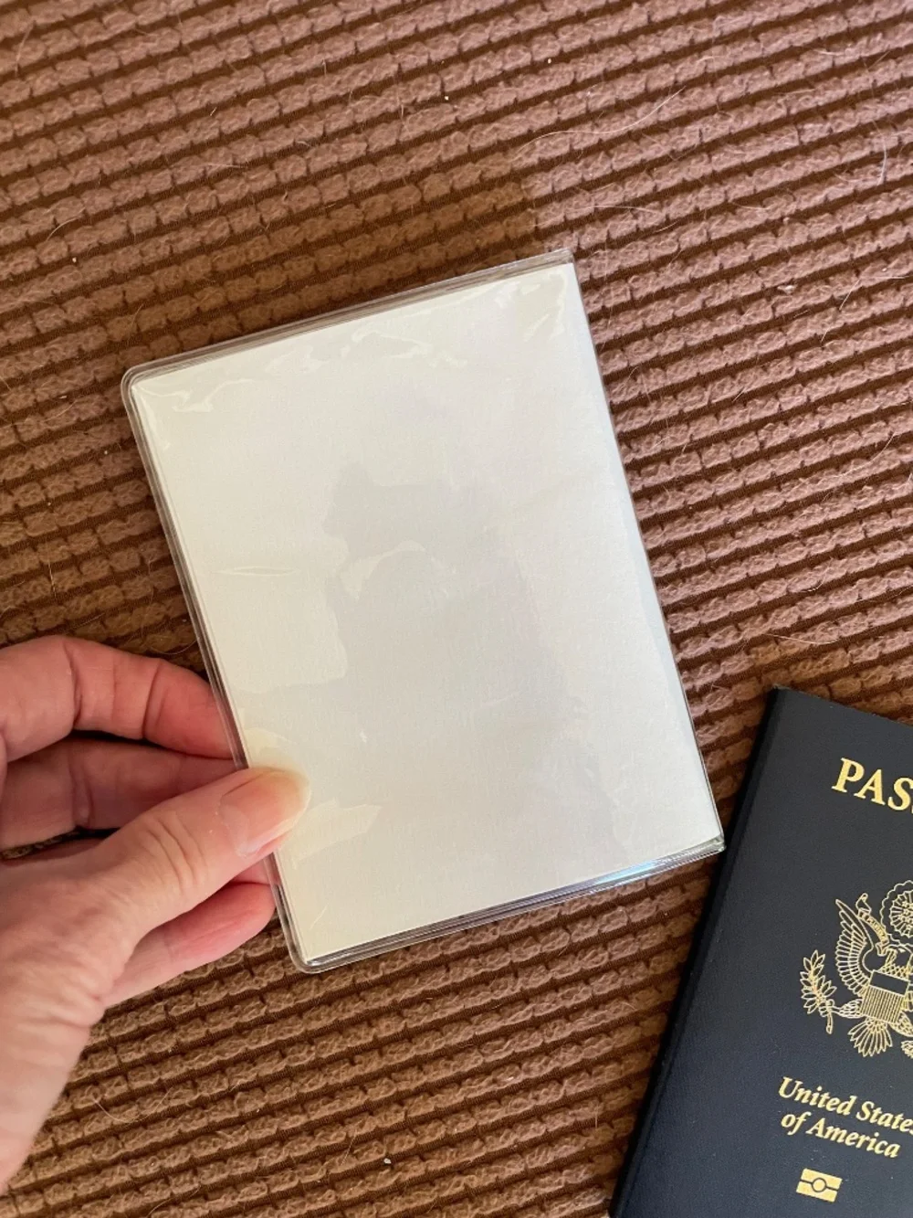 Beautiful Origami Paper and Metal Dragonfly Passport Holder